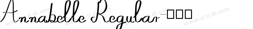 Annabelle Regular字体转换